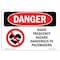 Signmission OSHA Sign, 10" Height, 14" Width, Aluminum, Radio Frequency Hazard Dangerous Pacemaker, Landscape OS-DS-A-1014-L-1687 - alternate 1